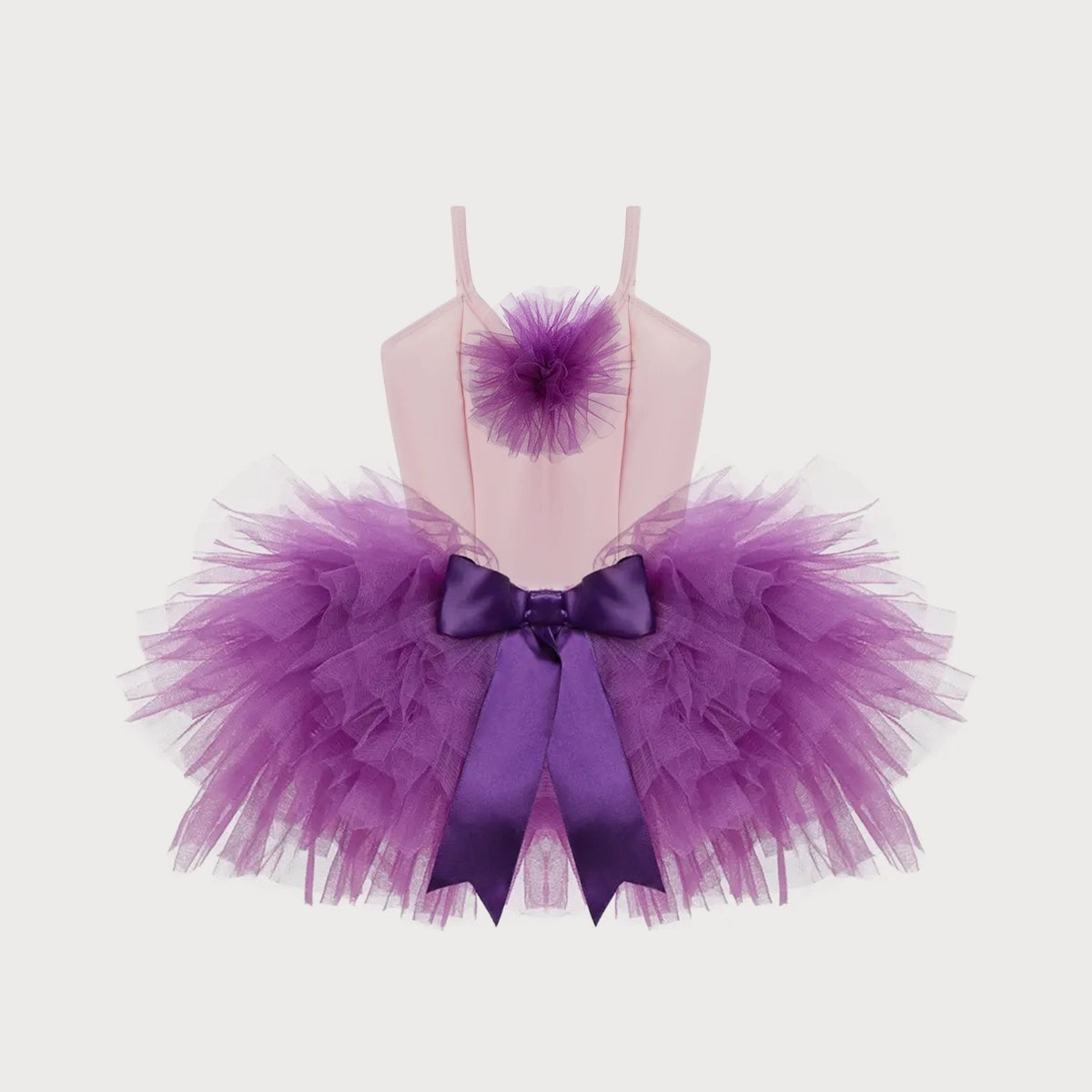 Pink leotards and purple tutu set